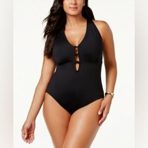 Lauren Ralph Lauren Black One Piece Bathing Suit